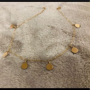 Gold filled necklace choker